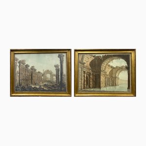 Jean T. Prestel, Figurative Scenes, 1700s-1800s, Engravings, Set of 2