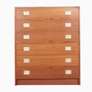 Danish Cherry Chest of Drawers, 1970s