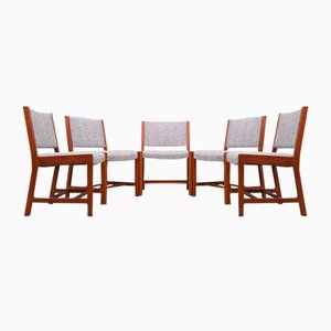 Danish Teak Dining Chairs, 1970s, Set of 5