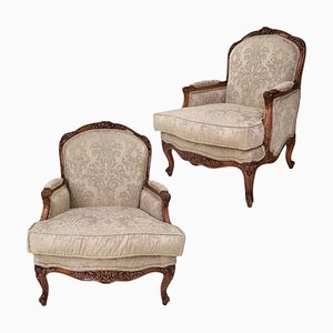 Mid-Century Classic Walnut Armchairs, Set of 2