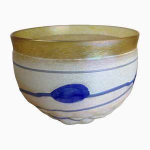 Blue Glass Bowl by Bertil Vallien for Kosta Boda, 1970s