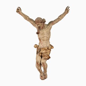 Sculpture of Crucified Christ, 1720, Polychrome Wood