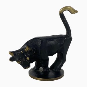 Figurine en Bronze Taureau par Gluttöter pour Hertha Baller, Autriche, 1950s