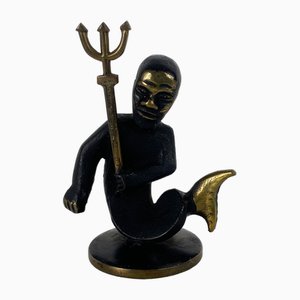 Figurine en Bronze Neptune par Gluttöter pour Hertha Baller, Autriche, 1950s