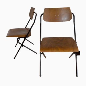 Art Deco Chair Klappstühle von Drabert, 1930er, 2er Set