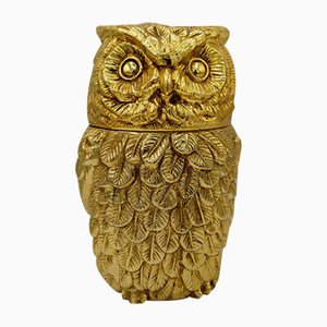 Golden Owl Ice Bucket by Mauro Manetti, 1960s