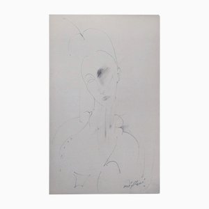 Amedeo Modigliani, Portrait de Lunia I, Début du 20e siècle, Lithographie