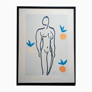 Henri Matisse, Nu aux Oranges, 1958, Grande Lithographie Originale sur Papier Arches