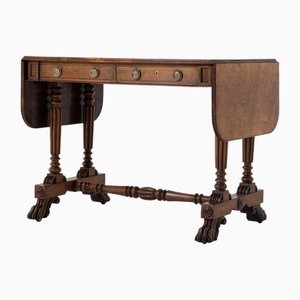 Important Regency Oak and Burr Elm Sofa Table (attributed to George Bullock)