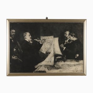 Ferdinand Schmutzer, 1890, Incisione e tela, con cornice