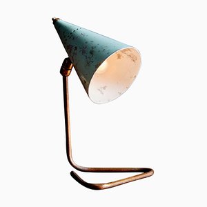 Mintgrüne Cocotte Tischlampe, Frankreich, 1950er