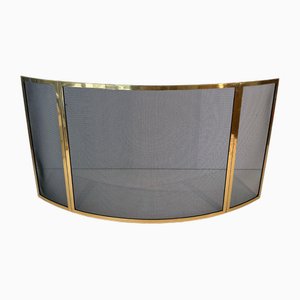 Parafuoco in ottone e filo curvo, anni '70