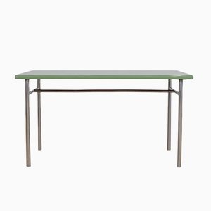 Grüner Vintage Stahlrohr Tisch