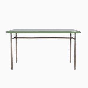 Mesa vintage de acero tubular verde