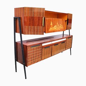 Vintage Brown Credenza, 1960s