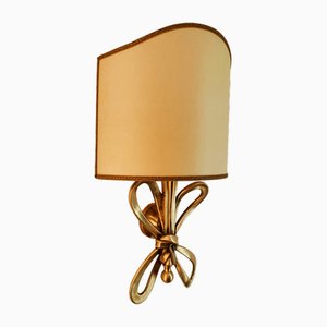 Lampada da parete vintage in ottone