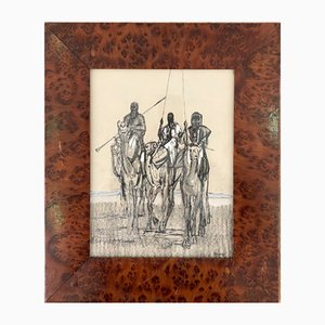 Paul Jouve, Méharistes on Dromedaries, 1931, Tinte & Papier