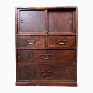 Mueble de almacenamiento Taisho Japansu Tansu tradicional, años 20