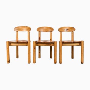 Holzstühle von Rainer Daumiller, 1970er, 3er Set