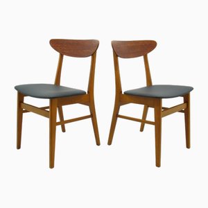 Vintage Teak Stühle von Farstrup Møbler, Dänemark, 1970er, 2er Set