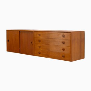 Modernes dänisches Teak Sideboard zur Wandmontage von Thygesen & Sørensen, 1960er
