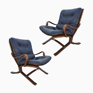 Mid-Century Lounge Chairs by Ingmar Relling for Westnofa, Norway, 1960s, Set of 2