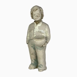 Vintage Sculpture of Boy, Former Yugoslavia, 1960s