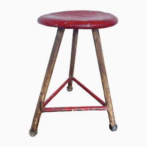 Vintage Industrial Stool in the style of Robert Wagner