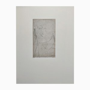 Amedeo Modigliani, Man's portrait (Il Frate), Lithographie en édition limitée, Début du 20e siècle