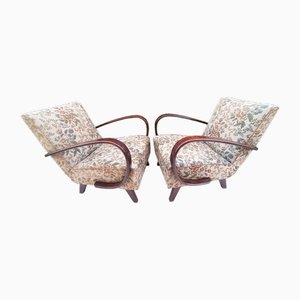 Armchairs attributed to Jindrich Halabala for Up Závody, 1950s, Set of 2