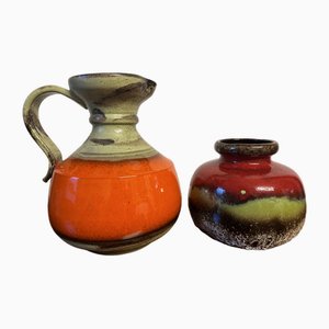 Vintage Vases from Scheurich, Germany, 1970s, Set of 2