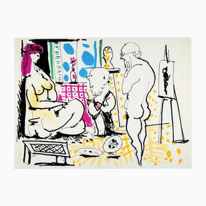 Pablo Picasso, Suzanne and the Old Men, Lithograph, 1966