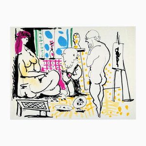 Pablo Picasso, Suzanne et les vieillards, Lithographie, 1966