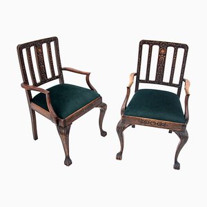 Chippendale Style Armchairs, 1900s, Set of 2