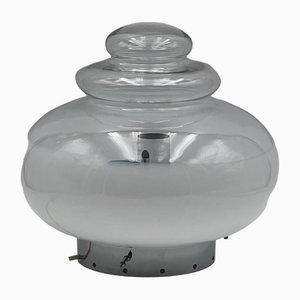 Large Space Age UFO Flying Saucer Table Lamp, Italy, 1960s