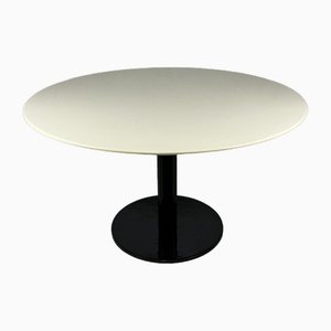 Black Lacquered Metal Dining Table attributed to Achille Castiglioni, 1970s