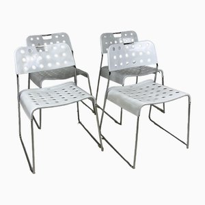 Model Omstok Dining Chairs by Rodney Kinsman for Bieffeplast, 1970s, Set of 4