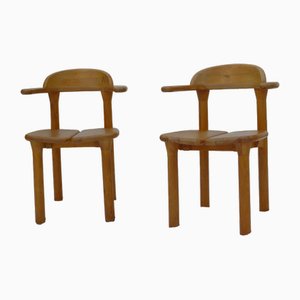 Brutalist Opus Chairs by Erwin Berghammer for Team 7, Austria, 1980s, Set of 2