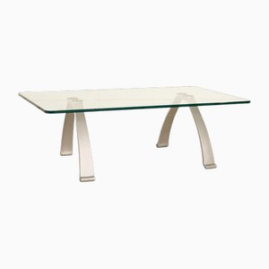 5021 Glass Coffee Table in Silver from Rolf Benz