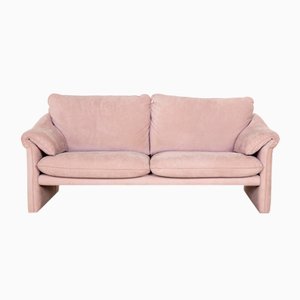 Sofá de dos plazas de tela Milano Wk 662 en rosa lila de Wk Wohnen