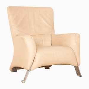 322 Armchair in Cream Leather from Rolf Benz