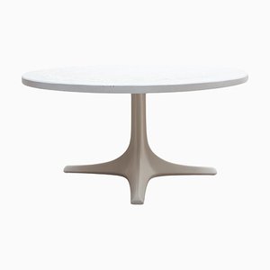 White Top Dining Adjustable Table attributed to Ilse Möbel, Germany, 1968
