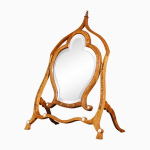 Satinwood Painted Dressing Mirror, 1890s