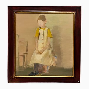 Igor Smekalov, Little Girl in Yellow, Oil, Framed