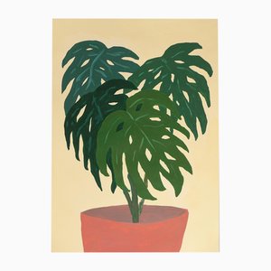 Monstera Plant, 2023, Acryl auf Papier