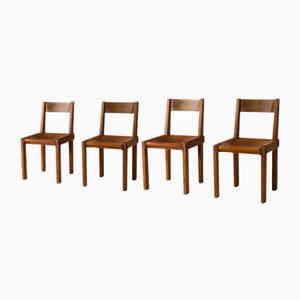 S24 Dining Chairs from Pierre Chapo, 1970s, Set of 4