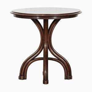 Mid-Century Mahogany Top Bistro Table by Michael Thonet