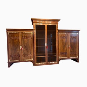 Large Art Nouveau Showcase Cabinet