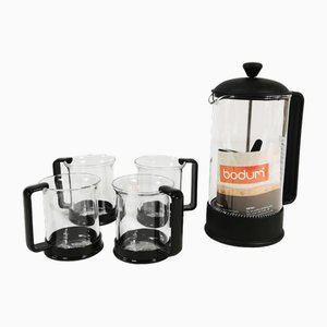 Dänisches Vintage Kaffee- und Teeservice von C. Jorgensen, 1990er, 5er Set