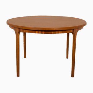 Mid-Century Round Extendable Dining Table from McIntosh, 1960s